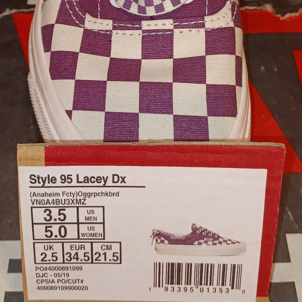 Rare Vans Style 95 Lacey DX Size Women's 5/Men's 3.5 VN0A4BU3XMZ